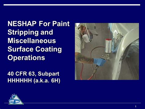 Miscellaneous Surface Coating Operations (6H NESHAP)