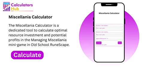 Miscellania calculator. Things To Know About Miscellania calculator. 