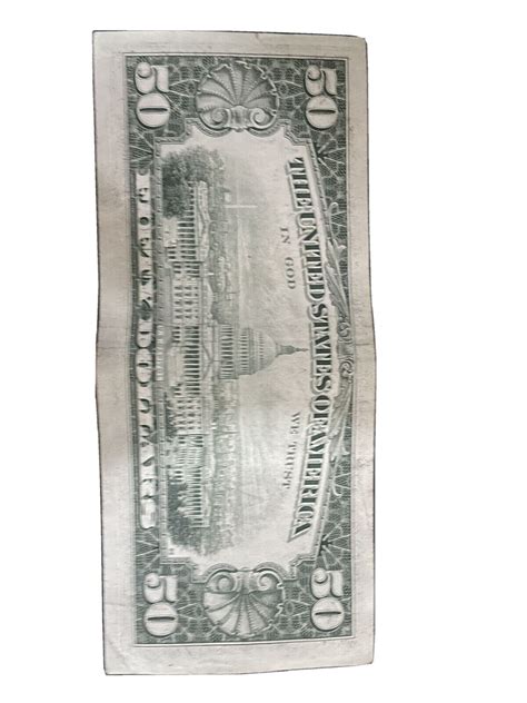 Misprinted 50 dollar bill. Folding Errors. Occasionally dollar bills get folded or creased during the printing process before the ink fully dries. This causes a visible dark line where the paper is grasped together. Bills with one or more prominent crease lines are called “folders”. The average folder bill tends to be worth $50-100. 