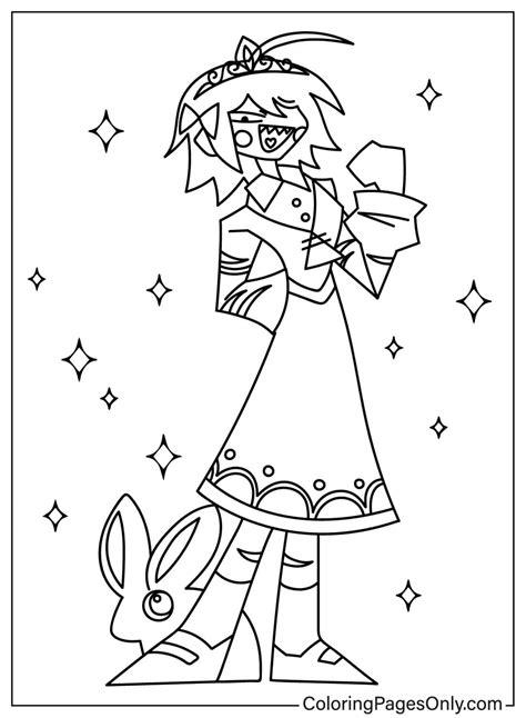 Miss Circle Coloring Page