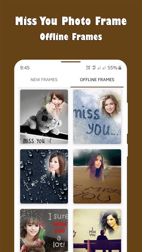 Miss You Photo Frame Editor na Android - Download