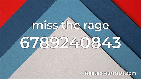 Miss the rage roblox id. Roblox Audios and Sound Ids . Keyword: NULL. Trippie Red - Miss The Rage (Original) Looking for the Roblox ID for Trippie Red - Miss The Rage (Original)? Well you've come to the right place! Just use the Roblox Id below to hear the music! Listen to this audio. 7128903305 See this audio on Roblox 
