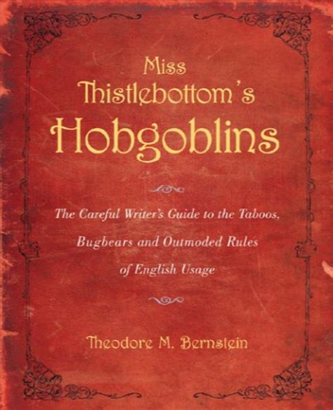 Miss thistlebottoms hobgoblins the careful writers guide to the taboos bugbears and outmoded rules of english. - Cessão fiduciária de títulos de crédito.