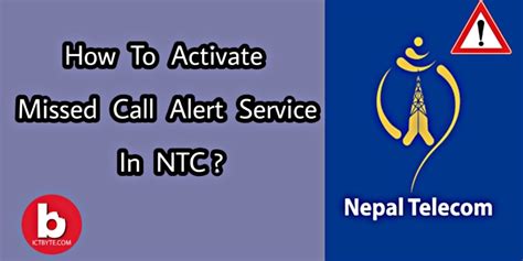 Missed call alert in ntc. .  ...