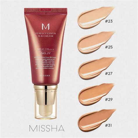 Missha 27 Honey Beige M Perfect Cover SPF 42 PA+++ Product …