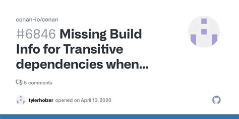 Missing Build Info for Transitive dependencies when building missing