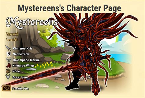 Missing Character Page Preview r/AQW