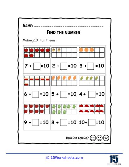 Missing Number Single Digit Addition Worksheets Worksheets Library