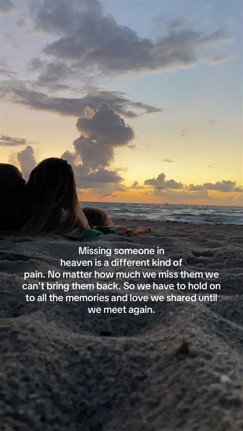 Missing someone in heaven meaning. .  ...
