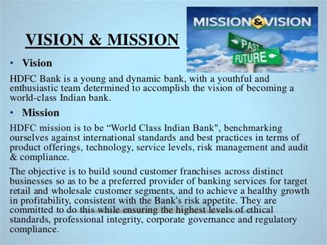 Mission and Vision statement for Investors - HDFC Sec