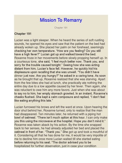 Mission to remarry chapter 1156 pdf. Read Mission To Remarry Chapter 1156 On...