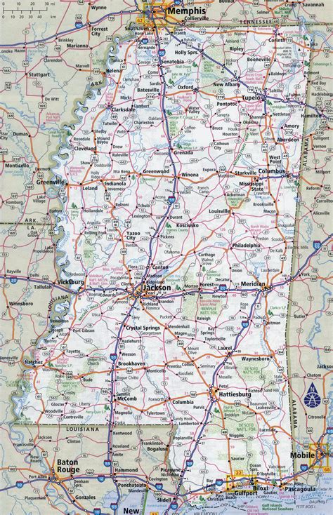 Mississippi Map - State Maps of Mississippi