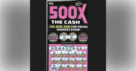 The $50 scratch-off game, $1,000,000 A YEAR FOR LIFE SPECTACULAR launched in February and features two top prizes of $1 million a year for life and 234 prizes of $1 million. This game also features more than $1.6 billion in cash prizes. The game's overall odds of winning are 1-in-4.50. Scratch-off games are an important part of the Lottery .... 