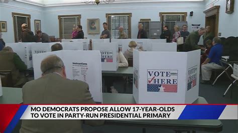 Missouri Democrats propose allowing 17-year-olds to vote in party-run presidential primary