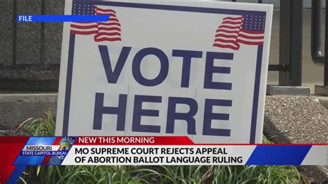 Missouri Supreme Court rejects appeal of abortion ballot language ruling