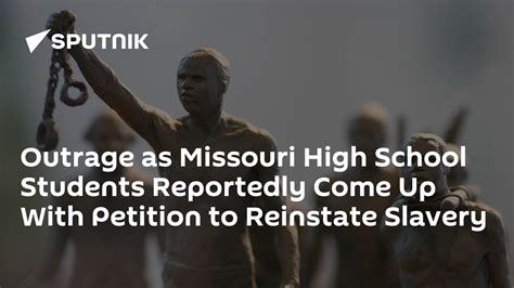 Missouri students posted slavery petition online, school ... - WBAY