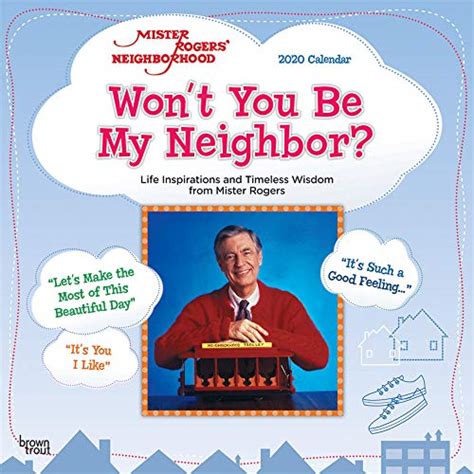Read Mister Rogers Neighborhood 2020 12 X 12 Inch Monthly Square Wall Calendar Pbs Series Television By Not A Book