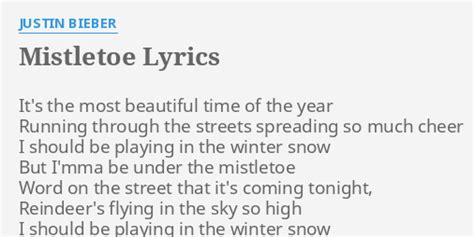 Mistletoe lyrics. Things To Know About Mistletoe lyrics. 