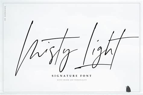 Misty Light font Script Fonts ~ Creative Market