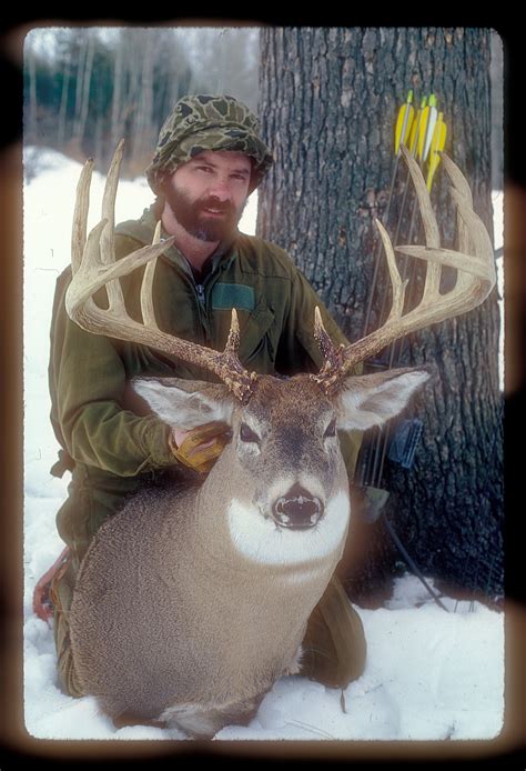 Originally reported with a Boone and Crockett score of 218 5/8″ and an outside spread of a whopping 38-inches, Mitch Rompola's 1993 archery buck would go on the scrutinized and ultimately, doubted by many. As if the image of the behemoth buck wasn't enough, it reportedly exceeded the famous Milo Hanson buck by 5-inches. ...