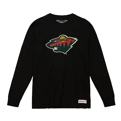 Mitchell and Ness Minnesota wild small long sleeve T-shirt