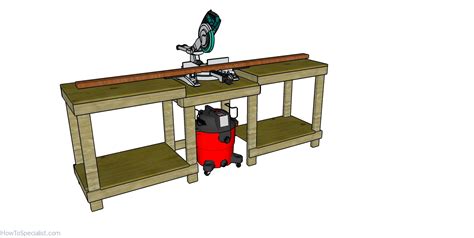 Miter Saw Station Plans HowToSpecialist - How to Build, Step by …