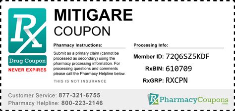 Mitigare Coupons - Save 75% on Mitigare Prices