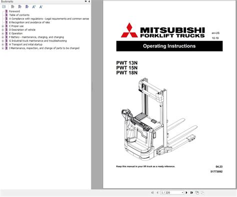 Mitsubishi electric forklift operation and maintenance manual. - Volvo md2020a md2020b md2020c marine engine shop manual.