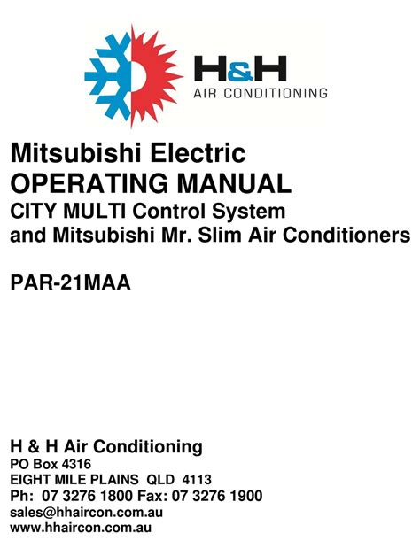 Mitsubishi electric par 21maa j user manual. - Alfa romeo 156 2l owners manual.
