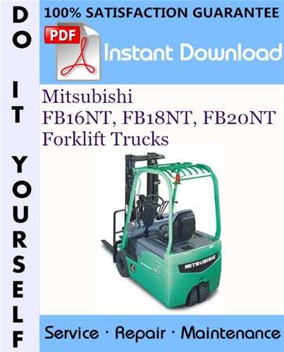 Mitsubishi fb16nt fb18nt fb20nt carretillas elevadoras servicio reparación taller manual. - El manual del cajero todo lo que un cajero necesita saber.