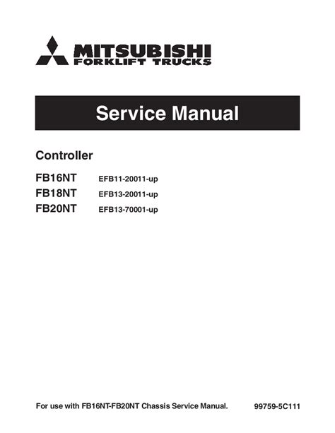 Mitsubishi fb16nt fb18nt fb20nt forklift trucks service repair workshop manual. - Study guides for books of the bible.