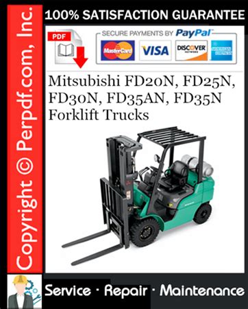 Mitsubishi fd20n fd25n fd30n fd35an fd35n forklift trucks service repair workshop manual. - Kohler command pro efi model ecv740 27hp engine digital workshop manual.