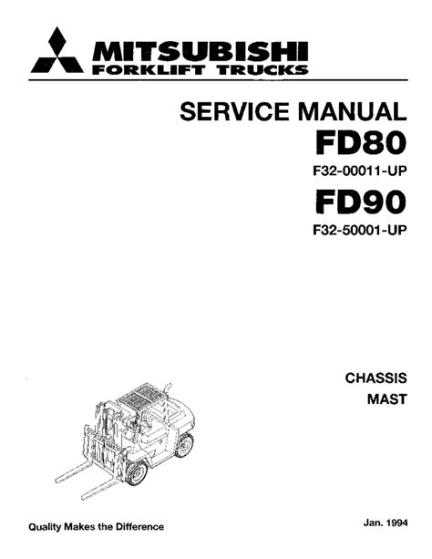 Mitsubishi fd80 fd90 forklift trucks service repair workshop manual download. - The unofficial guide to managing time.