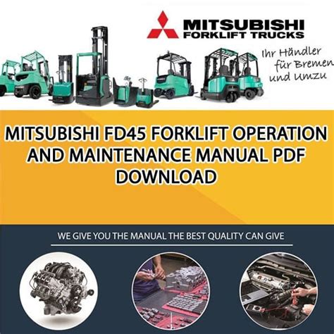 Mitsubishi forklift operation and maintenance manual. - Olaria do felgar, torre de moncorvo.
