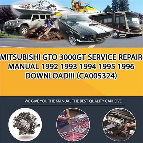 Mitsubishi gto 3000gt service repair manual 1992 1993 1994 1995 1996 download. - John deere 46in lt166 1998 service manual.