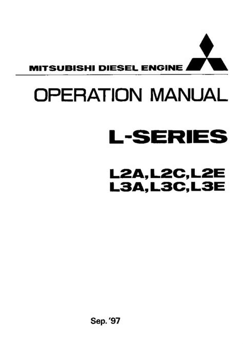Mitsubishi l series l2a l2c l2e l3a l3c l3e dieselmotoren service reparaturanleitung download. - Como comprender los conceptos basicos en economia.