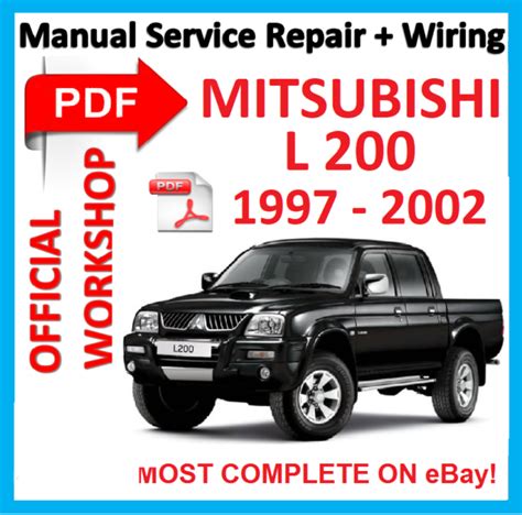 Mitsubishi l200 1997 1998 1999 2000 2001 2002 chassis service repair workshop manual. - Citroen cx 1984 repair service manual.epub.