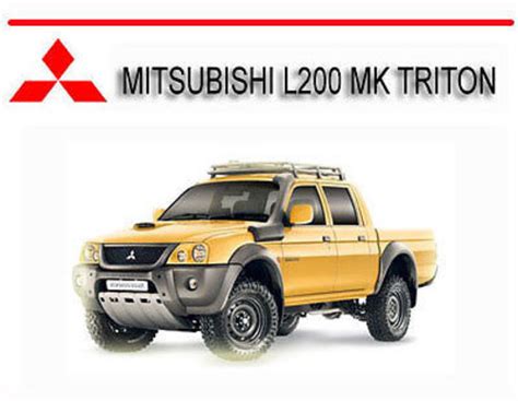 Mitsubishi l200 mk triton manual 97. - La guía de supervivencia del alma gemela.