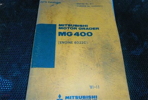 Mitsubishi mg400 motor grader repair manual. - Alfa romeo 33 nuova 1990 1995 reparaturanleitung werkstatt service handbuch.