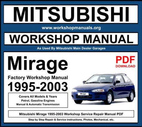 Mitsubishi mirage 1995 2003 manuale di servizio di riparazione. - Audi b5 s4 engine service manuals.