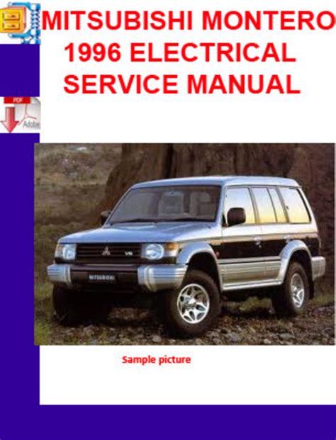 Mitsubishi montero 1996 electrical service manual. - Manual transmission hard to shift into gear.