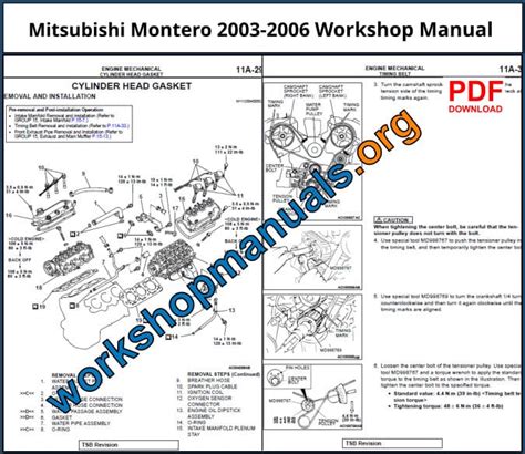 Mitsubishi montero digital workshop repair manual 2003 2006. - Manual usuario hummer h3 en espanol.