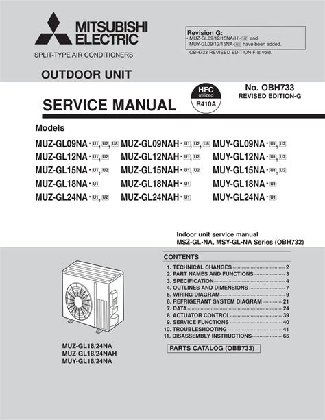 This manual is also suitable for: Msz-gl06na, Msz-gl09na, 