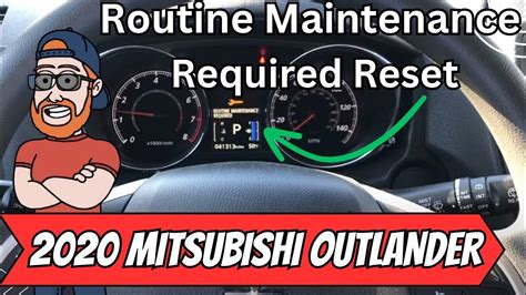 Mitsubishi outlander routine maintenance required reset.  Press the multi-infor...