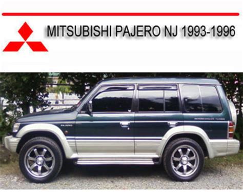 Mitsubishi pajero nj 1993 1996 repair service manual. - Eg civic auto to manual swap.