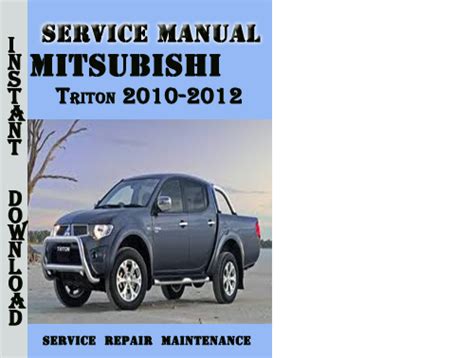 Mitsubishi triton 2010 2012 service repair manual. - Manual de reparacion de haynes para halcon milenario.