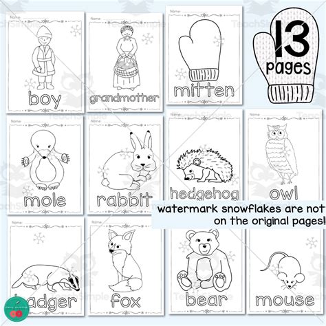 Mitten Coloring Book