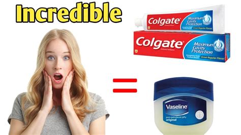 Colgate Toothpaste And Vaseline For Dark Body Parts Take a bowl. Add equal amounts of vaseline and toothpaste. 1/2 tablespoon of vaseline and 1/2 tablespoon of toothpaste. Add 1/2 tablespoon of powdered sugar, 1 pinch of turmeric, and 1/2 tablespoon of lemon juice. Mix well. Apply on your skin, and ....