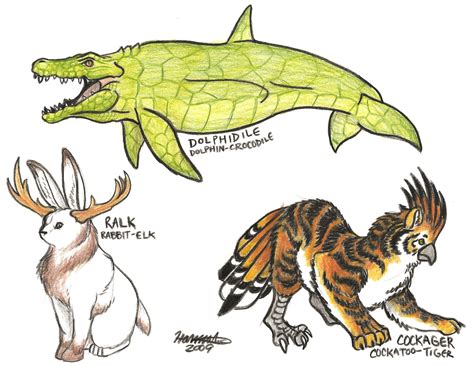 Mixed Animals Drawings