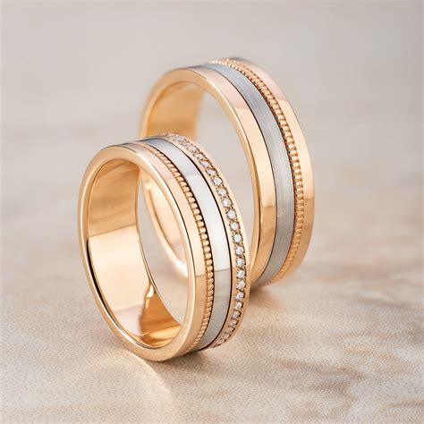 Mixed Metal Wedding Bands